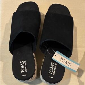 TOMS Classic Black Slide Sandals